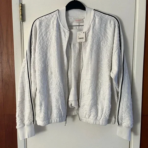 Free People Movement Embroidered Terry Jacket and Short Set